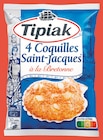 Coquilles saint-jacques à la bretonne x4 surgelées - TIPIAK en promo chez Intermarché Bourges à 3,99 €
