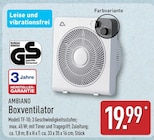 Boxventilator im ALDI Nord Prospekt Boxventilator von AMBIANO im aktuellen ALDI Nord Prospekt für 19,99 €