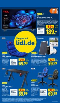 Fernseher im aktuellen Lidl Prospekt (Borken) Fernseher im Lidl Prospekt "LIDL LOHNT SICH" mit 71 Seiten (Borken)