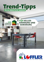 Der aktuelle Bauzentrum Löffler Prospekt Trend-Tipps FÜR DIE ENERGETISCHE SANIERUNG