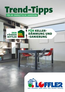 Bauzentrum Löffler Prospekt Trend-Tipps FÜR DIE ENERGETISCHE SANIERUNG mit  Seiten in Schömberg, Greiz und Umgebung