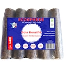 Lot de 5 bûches de bois compressé en promo chez Carrefour Grenoble à 4,99 €