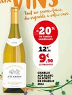Chablis AOP blanc la porte de chablis 2022 à Super U dans Rétonval