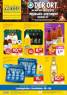 Bitburger im Netto Marken-Discount Prospekt "DER ORT, AN DEM DU IMMER AUSGEZEICHNETE PREISE FINDEST." mit 2 Seiten (Mannheim)