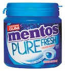 Chewing-gum pure fresh sans sucres x 55 dragées fresh mint au thé vert - MENTOS en promo chez Intermarché Chewing-gum pure fresh sans sucres x 55 dragées fresh mint au thé vert - MENTOS dans le catalogue Intermarché