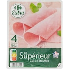 Jambon Le Supérieur - CARREFOUR EXTRA - Carrefour Jambon Le Supérieur - CARREFOUR EXTRA à 1,99 € dans le catalogue Carrefour