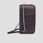 Sac pochette à bandoulière noir femme - LH en promo chez La Halle Nanterre à 11,19 €