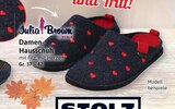 Damen-Hausschuh im Angebot bei Kaufhaus Stolz in Bremerhaven Damen-Hausschuh Angebote von Julia Brown bei Kaufhaus Stolz Bremerhaven für 17,99 €