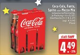 Coca-Cola, Fanta, Sprite oder Mezzo Mix Angebote bei E center Leverkusen für 4,49 €