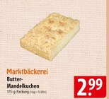 Marktbäckerei Butter- Mandelkuchen Angebote bei famila Nordost Gifhorn für 2,99 €