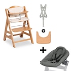Chaise haute Beta + Transat 2en1 - Hauck en promo chez Aubert Rueil-Malmaison à 189,90 €