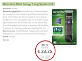 Nicorette Mint Spray, 1 mg/Sprühstoß bei LINDA im Gengenbach Prospekt für 23,25 €