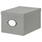 Kasten mit Deckel grau 25x35x20 cm im Angebot bei IKEA in Bremen Kasten mit Deckel grau 25x35x20 cm Angebote von KVARNVIK bei IKEA Bremen für 9,99 €