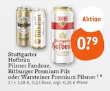 Pilsner Fandose Angebote von Stuttgarter Hofbräu bei tegut Leinfelden-Echterdingen für 0,79 €