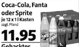 Coca-Cola, Fanta oder Sprite im Angebot bei Markant Nordwest in Westerstede Coca-Cola, Fanta oder Sprite Angebote von Coca-Cola bei Markant Nordwest Westerstede für 11,96 €