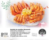 Assiette de crevettes découverte en promo chez Cora Reims à 8,50 €