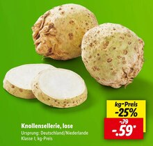Knollensellerie, lose in Berlin im Angebot Knollensellerie, lose Angebot: Im aktuellen Prospekt bei Lidl in Berlin