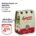 Budvar Angebote von Budweiser bei GLOBUS Saarbrücken für 4,99 €