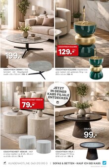 Wohnzimmertisch im Kabs Prospekt "SALE" mit 60 Seiten (Hamburg)