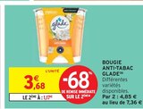 Bougie anti-tabac - GLADE en promo chez Intermarché Hyères à 1,17 €