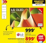 Téléviseur 55" OLED 4K - LG en promo à 899,00 € chez Hyper U Téléviseur 55" OLED 4K - LG dans le catalogue Hyper U