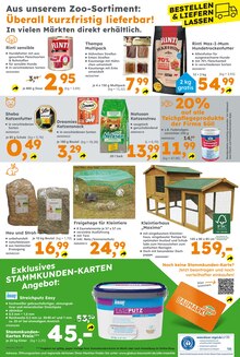 Tierfutter im Globus-Baumarkt Prospekt "Immer eine Idee besser" mit 20 Seiten (Mannheim)