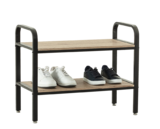 Range-chaussures 6 paires Jano bois et métal en promo chez Maxi Bazar Saint-Germain-en-Laye à 29,99 €