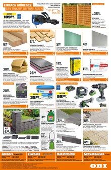 Terrassenplatten im OBI Prospekt "FÜRS MACHEN GEMACHT" mit 5 Seiten (Erfurt)