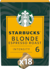 CAPSULES DE CAFÉ BLONDE ESPRESSO ROAST STARBUCKS BY NESPRESSO - STARBUCKS en promo chez Auchan Supermarché Aulnay-sous-Bois à 6,75 €