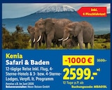 Kenia Safari & Baden bei Lidl im Malchow Prospekt für 2.599,00 €