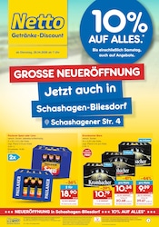 Aktueller Netto Marken-Discount Prospekt mit Bier, "DER ORT, AN DEM DU IMMER AUSGEZEICHNETE PREISE FINDEST.", Seite 1