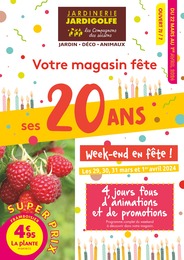 Prospectus Les Compagnons des saisons à Sainte-Anne-d'Auray, "Votre magasin fête ses 20 ANS", 8 pages, 22/03/2024 - 01/04/2024