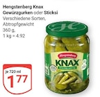 GLOBUS Gars - Knax Gewürzgurken Angebot im Prospekt Knax Gewürzgurken bei GLOBUS im Gars Prospekt für 1,77 €