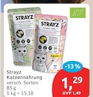 Katzennahrung von Strayz im aktuellen budni Prospekt