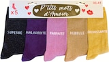 Lot de 5 paires de chaussettes à message dans le catalogue Intermarché Express