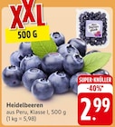 Heidelbeeren bei EDEKA im Freisen Prospekt für 2,99 €