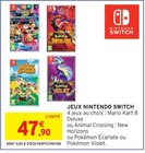 Jeux nintendo switch en promo chez Intermarché Nîmes à 47,90 €