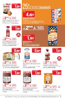 Promotion Nutella dans le prospectus Supermarchés Match, valable du 24/03/2026 au 05/04/2026 Promo Nutella dans le catalogue Supermarchés Match du moment à la page 35