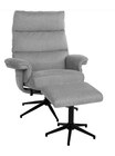 Duo Collection Relaxsessel mit Hocker Zalea steingrau Angebote von Duo Collection bei Möbel Fischer Bamberg für 399,00 €