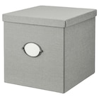 Kasten mit Deckel grau 32x35x32 cm im IKEA Prospekt Kasten mit Deckel grau 32x35x32 cm von KVARNVIK im aktuellen IKEA Prospekt für 14,99 €