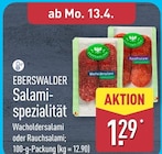 Wacholdersalami von Eberswalder für 1,29 € bei ALDI Nord im Angebot Wacholdersalami von Eberswalder im aktuellen ALDI Nord Prospekt