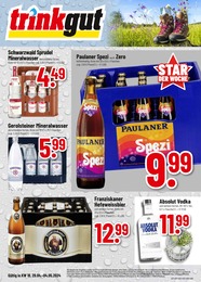Aktueller Trinkgut Getränkemärkte Prospekt für Zeltingen-Rachtig: Aktuelle Angebote mit 8} Seiten, 29.04.2024 - 04.05.2024