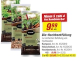 Bio-Hochbeetfüllung Kompost, Holzschnitzel oder Hochbeeterde bei toom Baumarkt im Regensburg Prospekt für 9,99 €