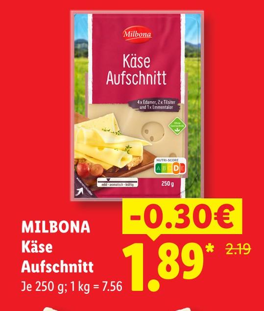 Käse Aufschnitt