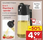 2-in-1 Ölsprüher & -spender von GOURMETMAXX im aktuellen Netto Marken-Discount Prospekt für 4,99 €
