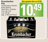 Krombacher Pils Angebote bei WEZ Hille für 10,49 €