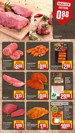 Kalbfleisch Angebot im aktuellen REWE Prospekt auf Seite 8