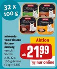 vom Feinsten Katzennahrung Angebote von animonda bei REWE Recklinghausen für 21,99 €