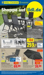 Lidl Marktschirm im Prospekt 