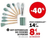 Promo Set ustensiles de cuisine 10 pièces à 14,99 € dans le catalogue Super U à Draveil